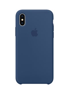 Buy Silicone Case Cover For Apple iPhone X Blue Cobalt in Saudi Arabia