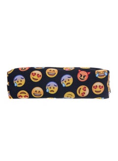 Buy Emoji Pencil Case White/Black/Yellow in Saudi Arabia