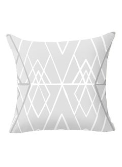 Buy Sketches Geometric Pattern Throw Pillow Cover Multicolour 45x45centimeter in Saudi Arabia