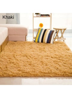 Buy Anti-Skid Soft Area Rug Khaki 80x120centimeter in Saudi Arabia