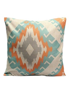 Buy Vintage Geometric Flower Throw Pillow Cover Multicolour 45x45centimeter in UAE