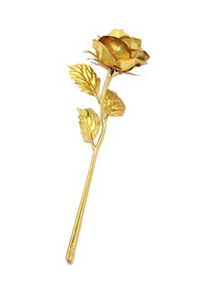 Buy Single Piece Plated Rose Flower For Birthday And Wedding Gift Gold 25x8x5centimeter in UAE