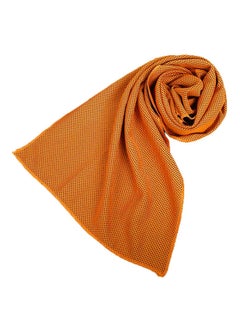 Buy Sweat-absorbent Cooling Towel - Orange 100x30cm in Saudi Arabia