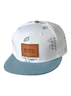 Buy Printed Baseball Cap White in Saudi Arabia