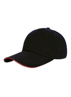 Buy Adjustable Snapback Baseball Cap Black/Red in Saudi Arabia