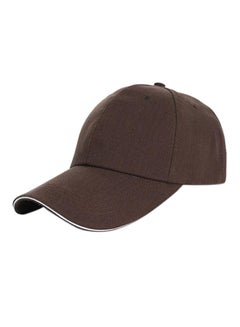 Buy Adjustable Snapback Baseball Cap Brown in Saudi Arabia