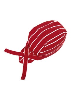 Buy Professional Chef Hat Red Stripes in Saudi Arabia