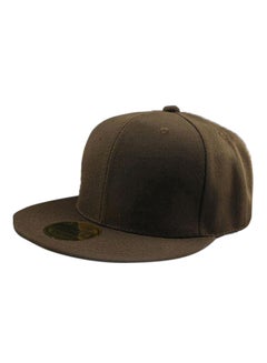 Buy Adjustable Snapback Baseball Cap Brown in Saudi Arabia