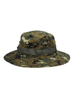 Buy Camouflage Pattern Fishing And Hiking Boonie Hat Brown/Black/Beige in Saudi Arabia