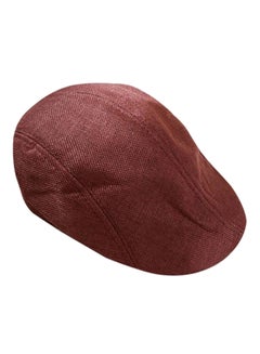 Buy Golf Style Beret Hat Red Coffee in UAE