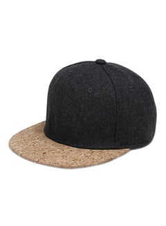 Buy Snapback Peaked Cap Dark Grey/Beige in Saudi Arabia