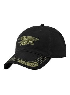 Buy Military Adjustable Baseball Cap Black/Green in Saudi Arabia