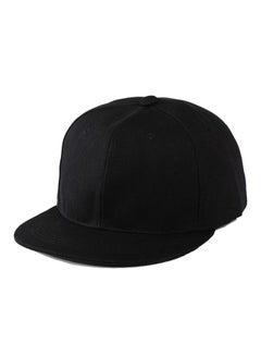 Buy Snapback Adjustable B-Boy Cap Black in Saudi Arabia