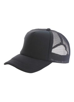 Buy Adjustable Trucker Baseball Cap Black in Saudi Arabia