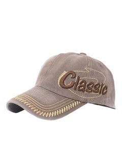 Buy Snapback Letter Cap Brown in UAE