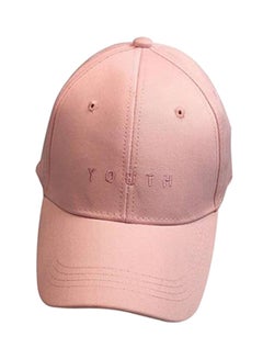 Buy Letter Embroidered Snapback Baseball Cap Pink in UAE