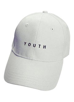 اشتري قبعة بيسبول بكبّاسات خلفية مزخرفة بأحرف أبيض في الامارات