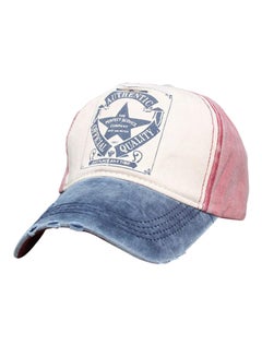 Buy Star Letter Snapback Baseball Cap Blue/Red in UAE