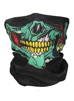 Buy Skull Printed Bandana Black/Green/Yellow in Saudi Arabia