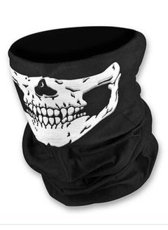 Buy Skull Printed Bandana Black/White in Saudi Arabia