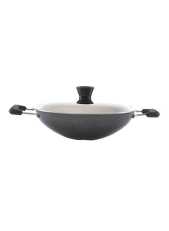 Buy Appam Pan With Lid Black 22centimeter in UAE