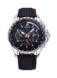 Buy Men's Casual Leather Chronograph Watch 1010 in Saudi Arabia