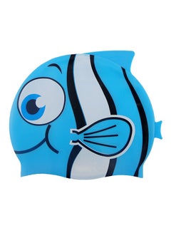 Buy Fish Cartoon Design Swimming Cap One Size in UAE