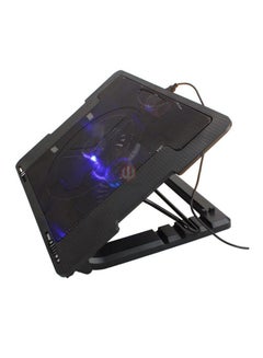 اشتري USB Cooling Pad With Silent Fan Black في مصر