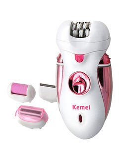 Buy 4-In-1 Multifunctional Rechargeable Epilator White And Pink in UAE