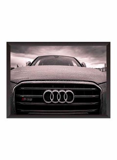 Buy Audi Car Wooden Wall Art Painting Multicolour 32 x 22cm in Saudi Arabia