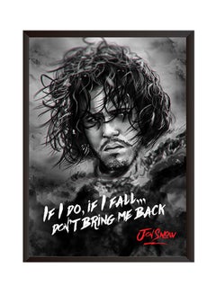 Buy If I Do, If I Fall,,, Don't Bring Me Back Jon Snow Wall Painting Black 32x22centimeter in Saudi Arabia