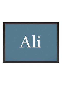 Buy Ali Name Wall Art Painting With Frame Blue 32x22cm in Saudi Arabia