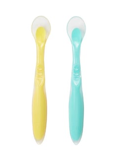 Buy 2-Piece Soft Silicone Spoon Set in UAE