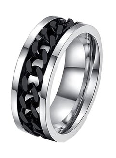 اشتري Stainless Steel Chain Inlaid Finger Ring في مصر
