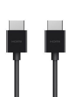 Buy Belkin Gold Plated High Speed Hdmi Cable With Ethernet 4K Black in UAE