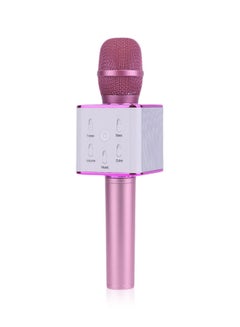 Buy Bluetooth Microphone Speaker Q7 Pink in UAE
