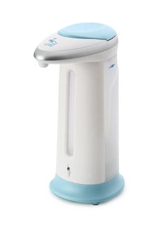 Buy Infrared Sensor Soap Dispenser White/Blue 400ml in Saudi Arabia