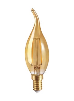 Buy E14 2200K Candle LED Filament Lamp Yellow in UAE