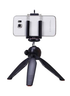 Buy Mini Tripod With Phone Holder Clip Black in Egypt