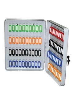 Buy 100-Hooks Portable Key Ring Storage Box Orange/Black/Green in UAE