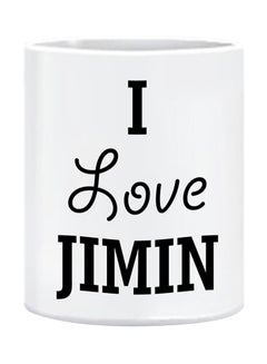 اشتري مج مطبوع عليه I Love Jimin أبيض 10سنتيمتر في الامارات