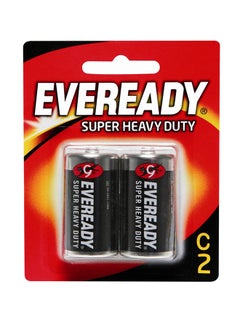 Buy Pack Of 2 Super Heavy Duty C Batteries 1.5V in Saudi Arabia