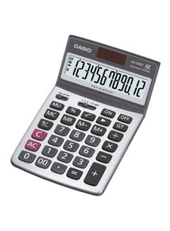 Buy 12-Digit Two Way Power Supply Basic Calculator Grey/Black/Clear in UAE