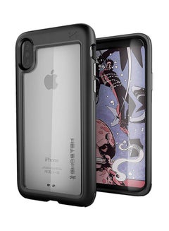 Buy Thermoplastic Polyurethane Atomic Slim Series Rugged Heavy Duty Case Cover For Apple iPhone X Black in UAE