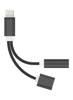 اشتري محول شحن متعدد الاستخدامات بمنفذ USB وLightning 2 في 1 لأجهزة أبل آيفون 7/8/X أسود في مصر