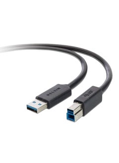 Buy SuperSpeed ​​USB 3.0 A-B Cable Black/Silver/Blue in UAE