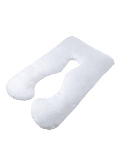 Buy U-Shaped Full Body Pregnancy Cotton Pillow Cotton White in UAE