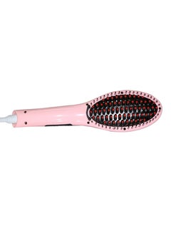 Buy Fast Hair Straightener Brush Pink in UAE