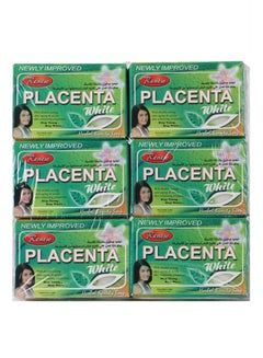 Buy 6-Piece Placenta Herbal Beauty Soap White 810grams in UAE