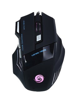 Buy 5500DPI Gaming Mouse USB Wired Optical 7-Buttons Black in UAE